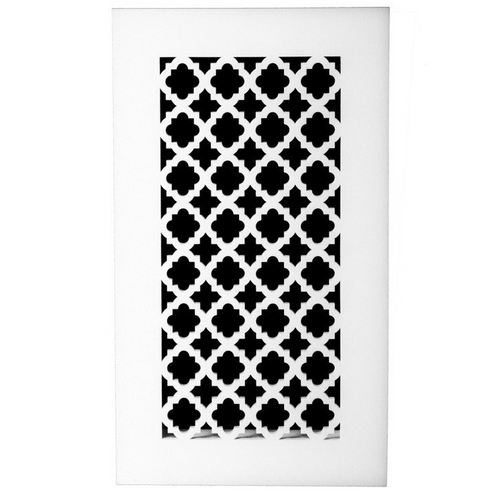 New Classic Vent Cover Return (White) -11.25" x 31.25" opening size (13.25" x 33.25" overall),  with mounting holes