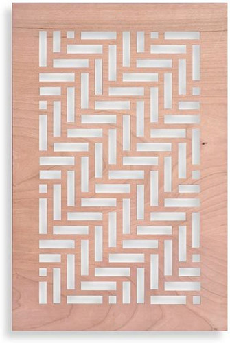 Wood Twisted Vent Cover Return (Maple) 2" X 10" opening size (4" X 12" overall) no mounting holes