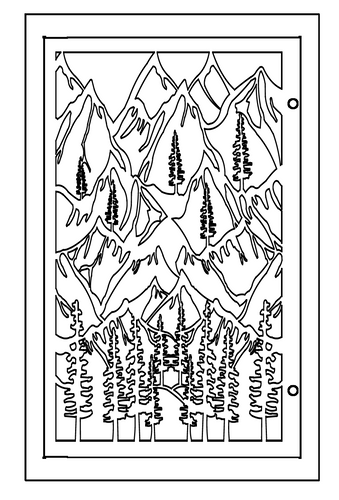 Mountain Filter Frame Vent Cover (Oil Rubbed Bronze) -20" x 48" opening size (22"L x 50"W overall) With mounting holes