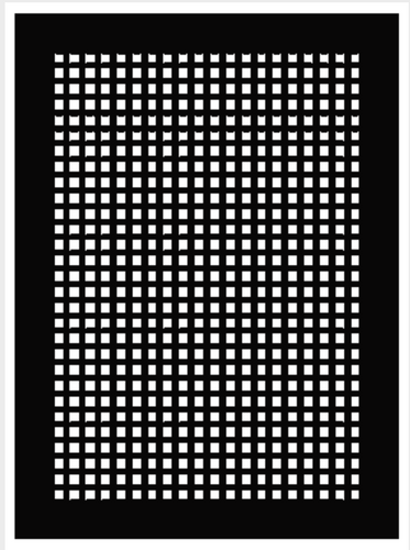 Square Vent Cover Return (Antique Bronze) - 28" x 36" opening size (30.5" x 38.5" overall),  no mounting holes