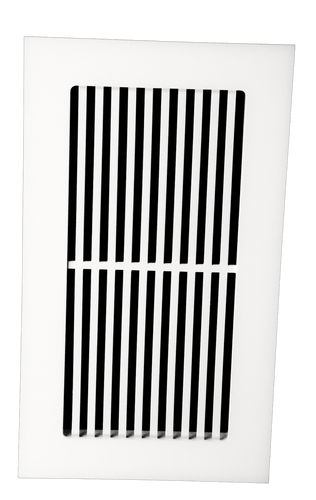 Pro-Vertical Vent Cover Return (White) - 4.75"w x 23.25"h opening size (6.75"w x 25.25"h overall size), no mounting holes