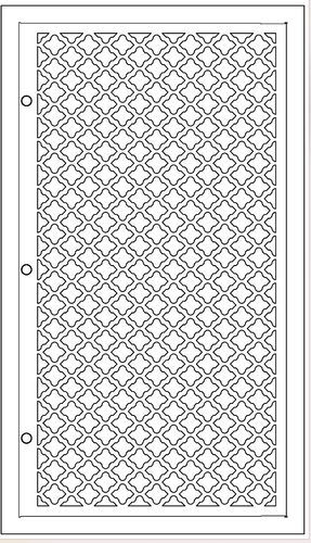 Regency Vent Cover Return (White) - 14" x 30" opening size (16.5" x 32.25" overall),  with mounting holes, with filter frame
