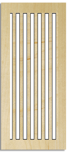 Wood Interesting Vent Cover Return (Oak) 2.5" x 10” (4.5" x 12”  overall size), with holes