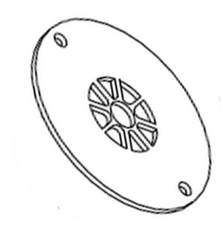Classic Round Return Vent Cover - 2" opening diameter (3.5" overall diameter) no mounting holes Classic Round Return Vent Cover - 2" opening diameter (3.5" overall diameter) no mounting holes