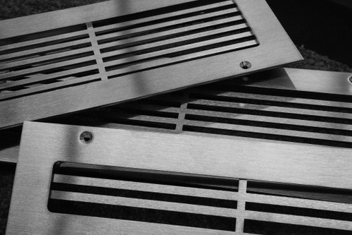 Pro-Linear Vent Cover Return (Brushed Stainless) 53" x 6.5" opening size (55 x 8.5 overall),  no mounting holes