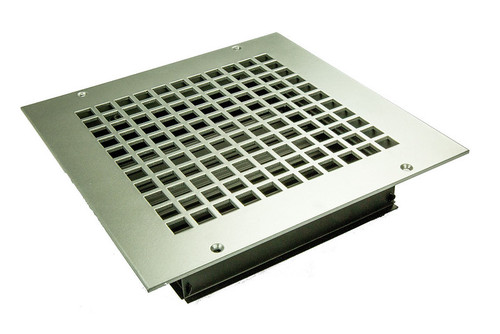 Square Vent Cover Supply (Black) - 10" x 4" pattern size (12" x 6" overall), no mounting holes