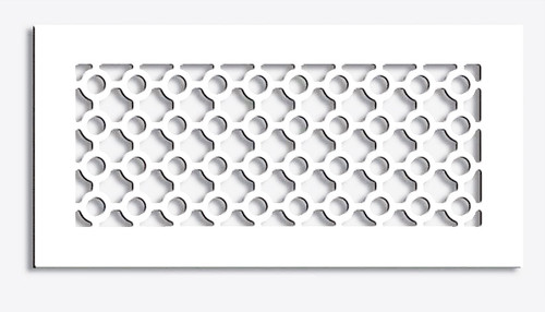 Castle Supply Vent Cover (White) - 36" x 20" opening size (38.5"w x 22.5"h overall) With mounting holes, with diverter