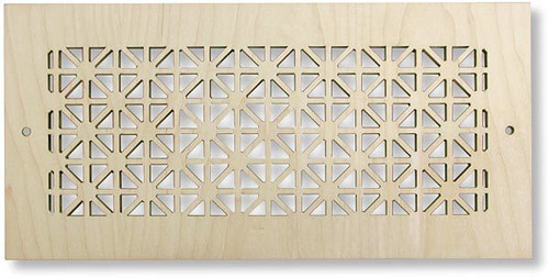 Wood Boxed Vent Cover Return (Maple) - 30.5" x 17.5"  opening size (32.5" x 19.5" overall ) with mounting holes