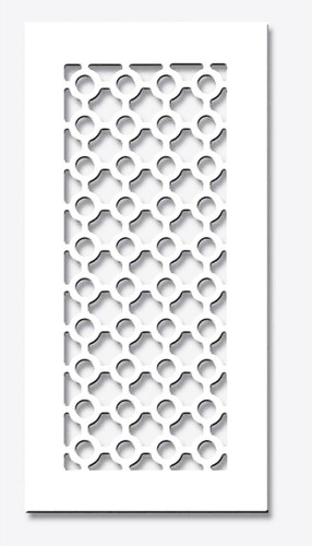 Castle Vent Cover Return (White) - 21" x 31" opening size (23.5" x 33.5" overall) With mounting holes