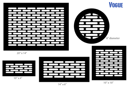 Vogue Vent Cover Return (Oil-Rubbed Bronze) - 60.5" x 8.5" opening size (62.5" x 10.5" overall) No mounting holes