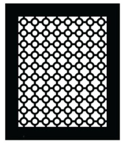 Castle Vent Cover Return Air Filter Frame (White) - 22" x 32" opening size (24.5" x 34.5" overall),  with mounting holes