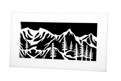 Mountain Vent Cover (White) 22" x 22" overall size (24.5" x 24.5" opening size) with mounting holes