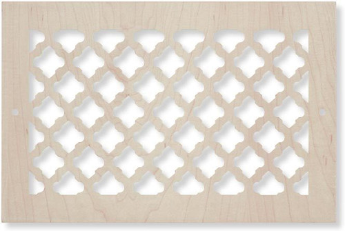 Wood Vent Cover Return (Venty in Maple) - 20" x 4" opening size (22" x 6" overall), with mounting holes