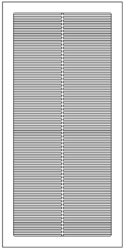 Pro-Linear Return (beige)  12" x 22" opening size (14" x 24" overall),  with mounting holes