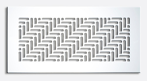 Herringbone Supply Vent Cover (Silverado) - 24" x 9" duct opening size (26" x 11" overall) no mounting holes