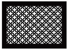 Traditional Vent Cover Return Filter Frame (White) - 32.5" x 18.5" opening size (35" x 21" overall),  With mounting holes