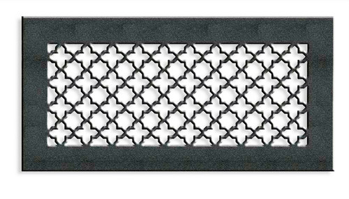 Victorian Vent Cover Return (Black) - 30" x 10" duct size (32x12 overall size), no mounting holes
