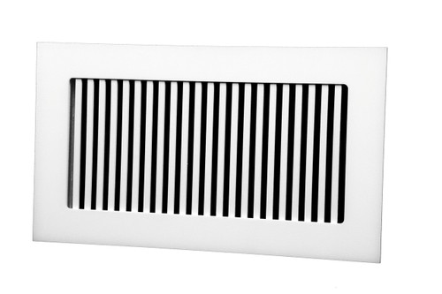 Pro-Vertical Supply (White) - 9" x 3" opening size (10.5" x 4.5" overall), with mounting holes