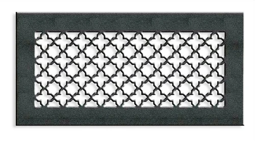 Victorian Vent Cover Supply (Rust) - 18" x 7" opening size (20" x 9" overall) with mounting holes