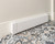 3ft rust-proof aluminum baseboard cover replacement for hydronic systems – tool-free, modern upgrade.