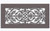 Round Corinthian Vent Cover Return (White) - 11.5" opening size (13.5" overall),  with mounting holes
