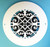 Round Corinthian Vent Cover Return (White) - 11.5" opening size (13.5" overall),  with mounting holes