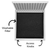 Mission Vent Cover Return Filter Frame (Black) 48" X 18" opening size (50.5" X 20.5" overall) no mounting holes