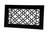 Vintage Vent Cover Return (Black) - 24.5" x 20.25" opening size (26.5" x 22.25" overall) no mounting holes