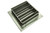 Square Vent Cover Supply (Black) - 11" x 6" pattern size (13" x 8" overall), with mounting holes