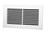 Pro-Linear Return Filter Frame (White) 21.5" x 7.5" opening size (24" x 9.75" overall),  with mounting holes