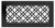 Traditional Vent Cover Supply (Black) - 10" x 5" opening size (12" x 7" overall),  With mounting holes