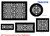 Charleston Return Vent Cover (Black) - 30.5” x 16.5” overall size with mounting holes (top and bottom only) flat no frame