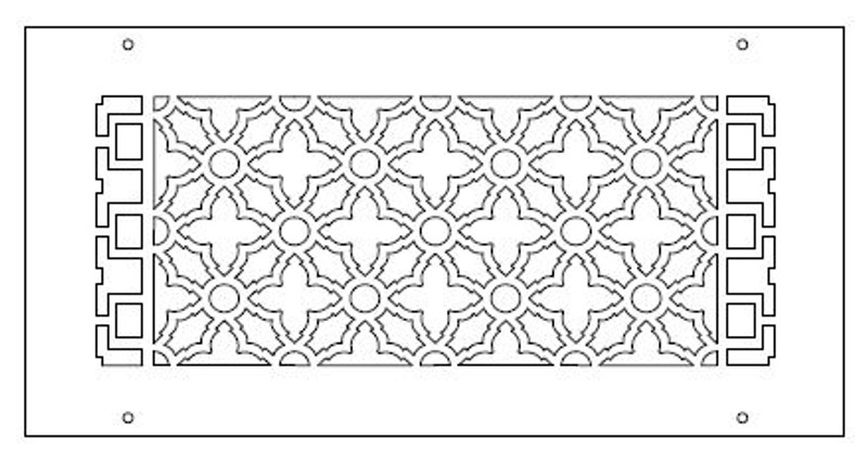 Custom Vintage Access Panel - 32"w x 18.5"h opening size (34" x 20.5" overall) With mounting holes, with access panel