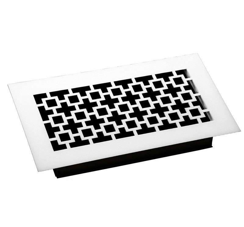 Santa Fe Return (White) - 19.5" x 7.5" opening size (21.5" x 9.5" overall),  no mounting holes