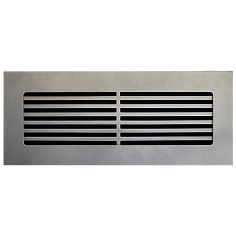 Pro-Linear Vent Cover Return (Black) 16" x 2" opening size (17.5" x 3.5" overall),  with mounting holes