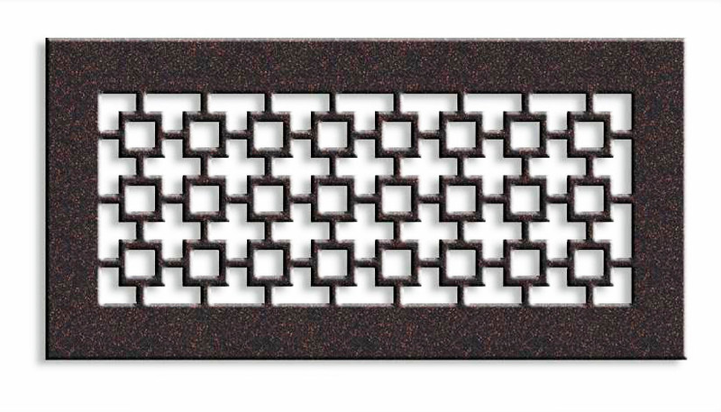 Santa Fe Vent Cover Return (Beige) - 24" x 3" opening size (25.5" x 4.5" overall),  with mounting holes