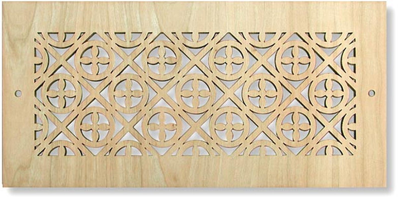 Wood Fabulous Return Vent (Maple - Paint Grade) 10" x 7" (12" x 9" overall size), with mounting holes