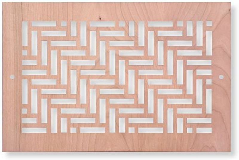 Wood Twisted Vent Cover Return (Maple) 30" X 18.75" opening size (32" X 20.75" overall) With mounting holes