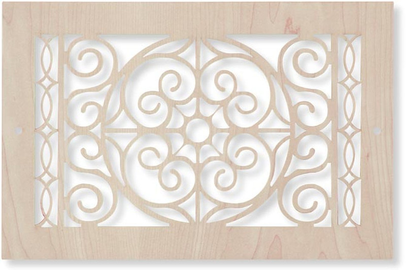 Radical Wood Return Vent Cover (Oak) - Opening size 13.5" x 13.5" (overall size: 15.5" x 15.5") no mounting holes