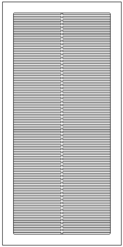 Pro-Linear Return 18" x 36" opening size (20.5" x 38.5" overall),  with mounting holes