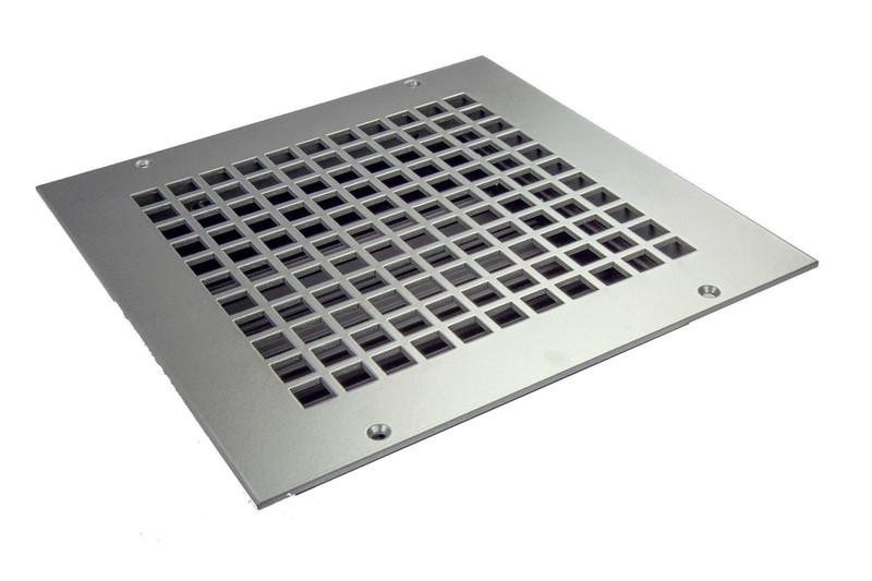 Square Vent Cover Return (Silver) - 7" x 7" opening size (9" x  9" overall) with mounting holes