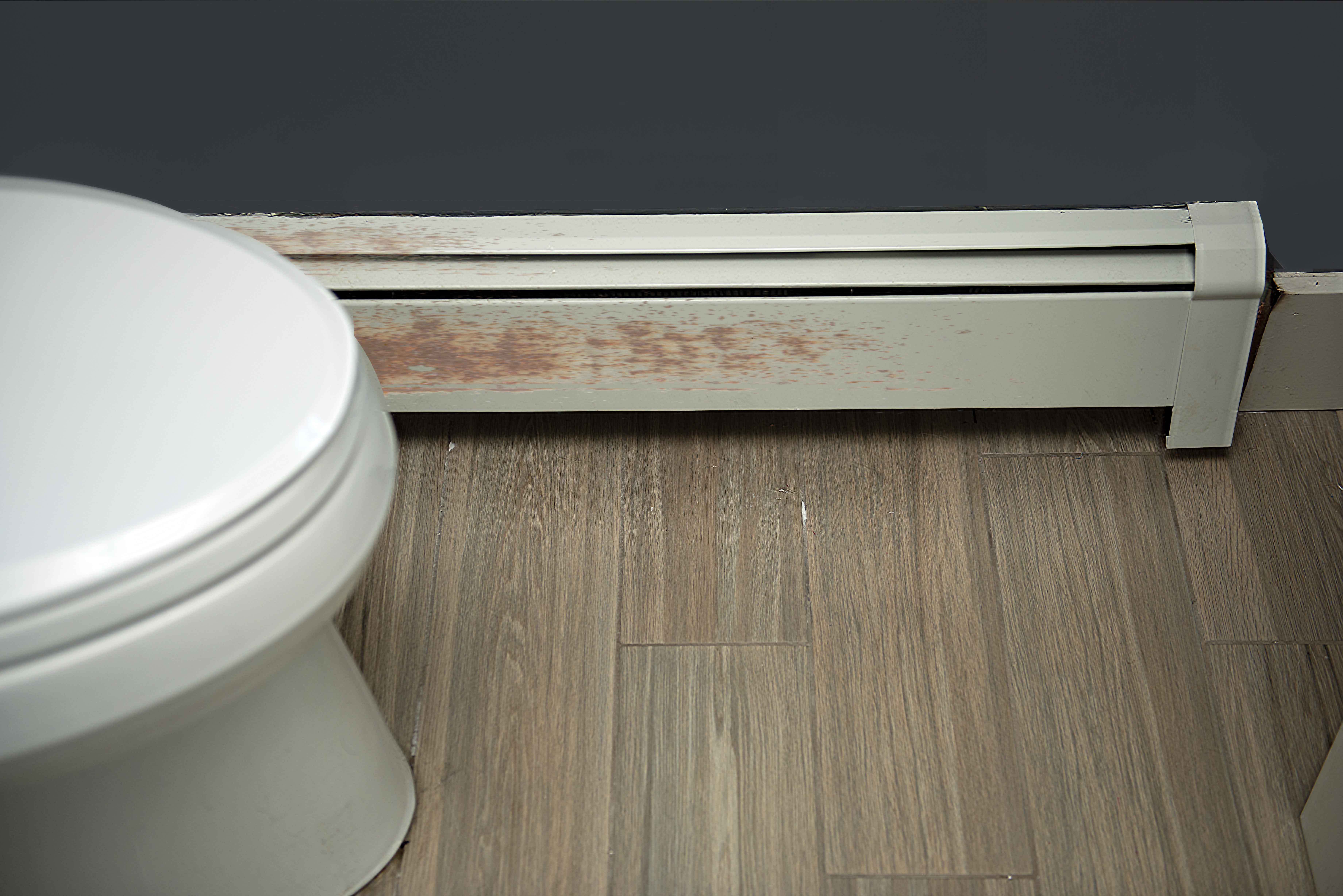 replace rusty old bath baseboard heater cover