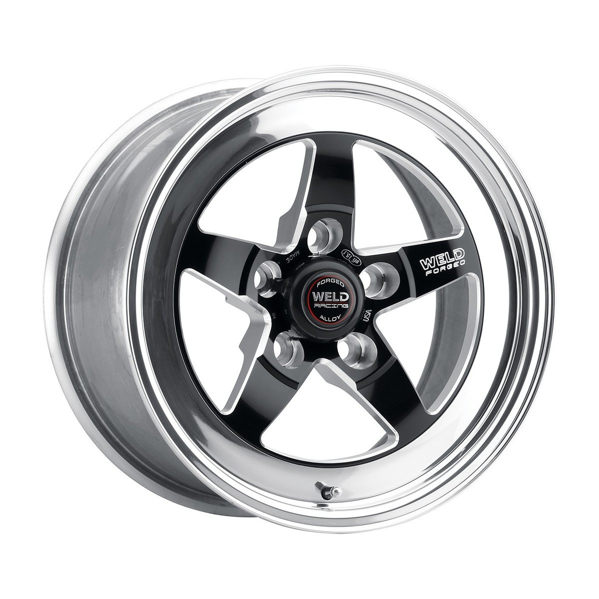 15x10 Weld Racing S71 - RT Black Center / Polished Shell, 94-04