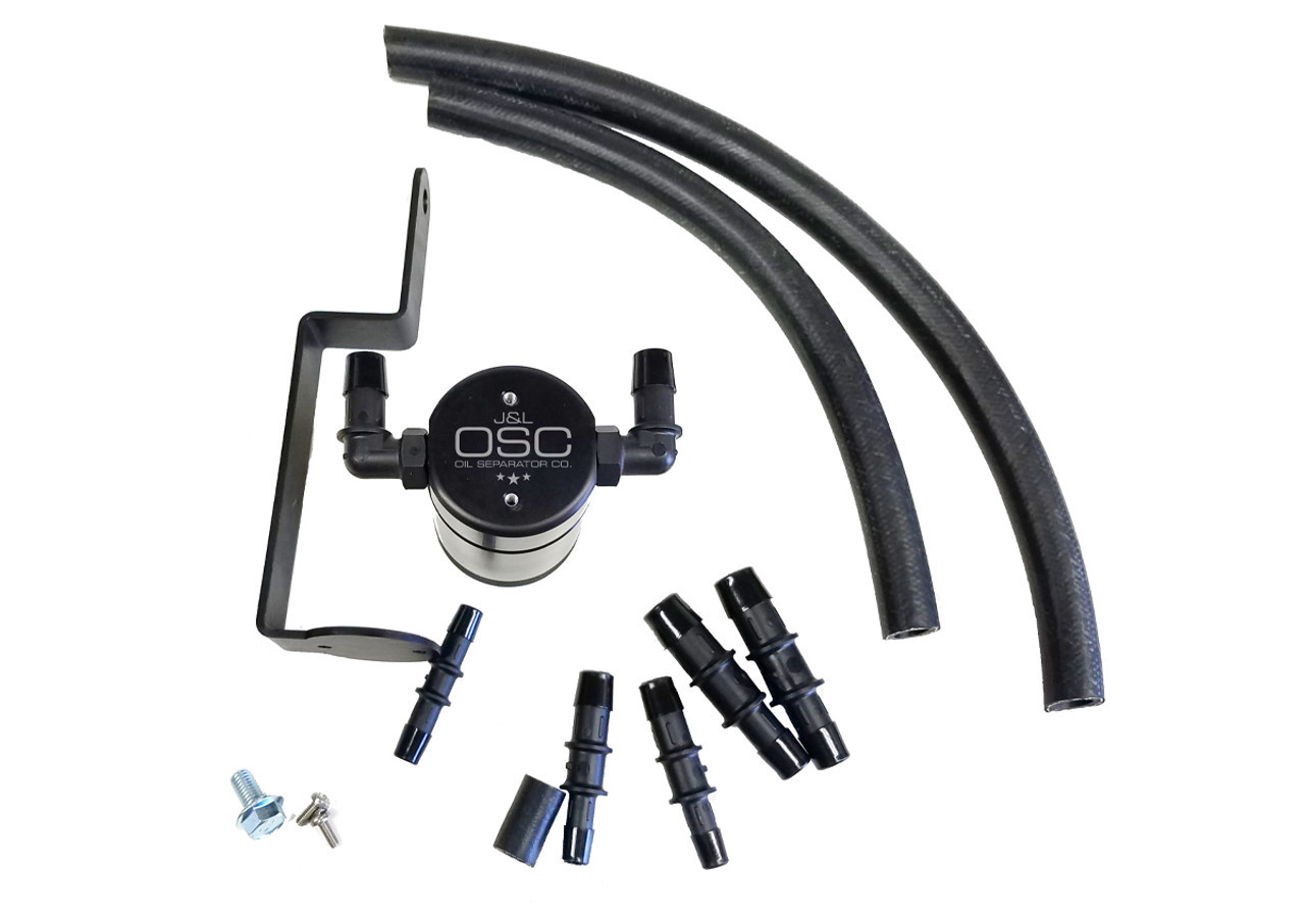J&L Oil Separator 99-04 Mustang GT 4.6L Annodized Black