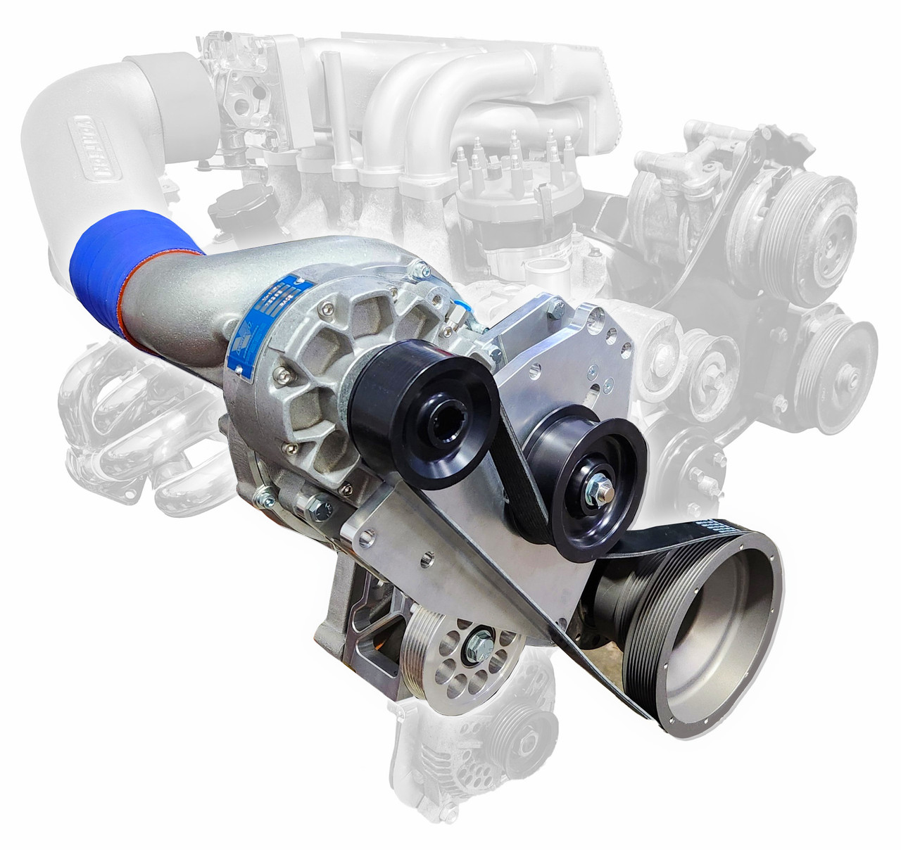 Anderson-Vortech Stage I YSi-Trim Supercharger Kit Passenger Side