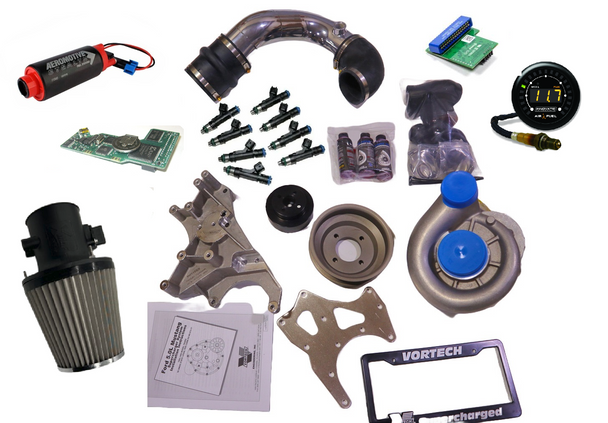 Anderson-Vortech Stage III Moates Quarterhorse or SCT Chip "Tuner" Si-Trim Supercharger Kit. Fits 94-95 5.0L Mustang