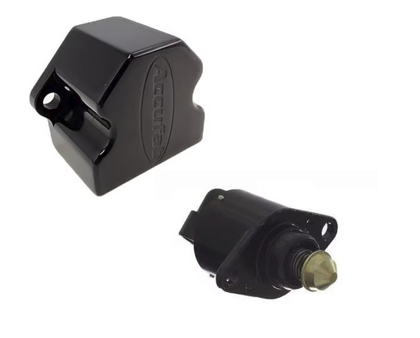 86-93 5.0L Mustang Accufab IAC KIT "GM Stepper" for Anderson Gen 3 Holley EFI Systems - Black