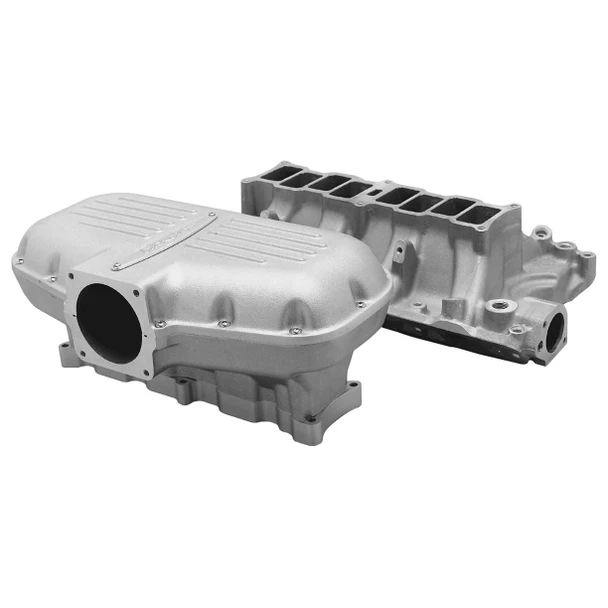 51500009 Trick Flow Box R-Series Intake Manifold for SBF 351 Windsor Based Engines - Silver