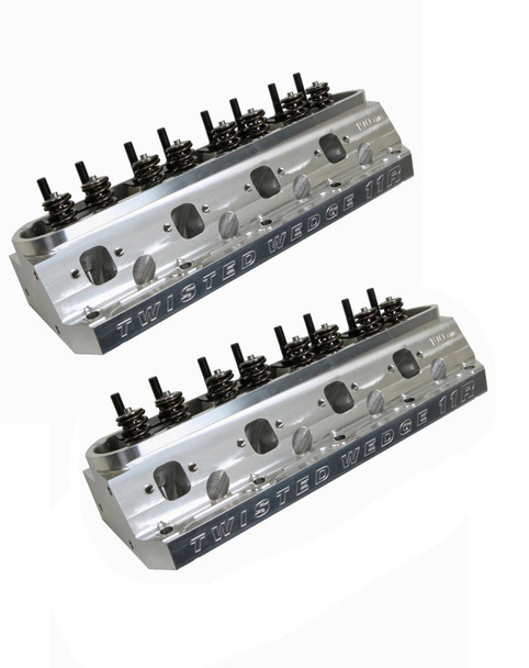 52516601-C01 Trick Flow Twisted Wedge 11r, 190cc CNC Cylinder Heads, 66cc Chamber, Pair