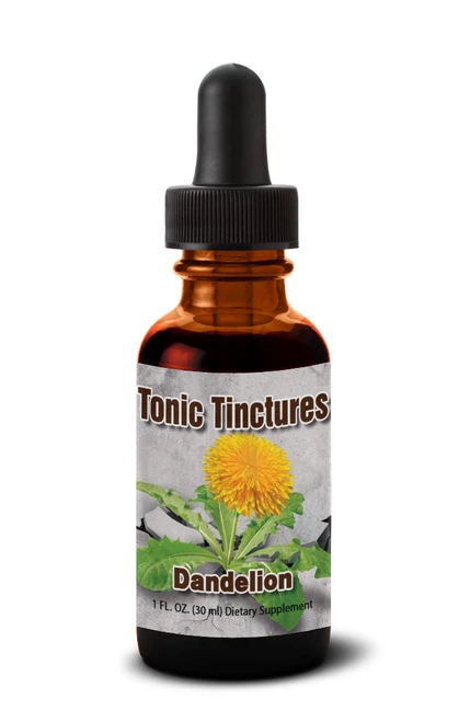 Tonic Tinctures Dandelion Root Liquid Extract Bottle